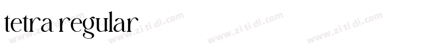 tetra regular字体转换
